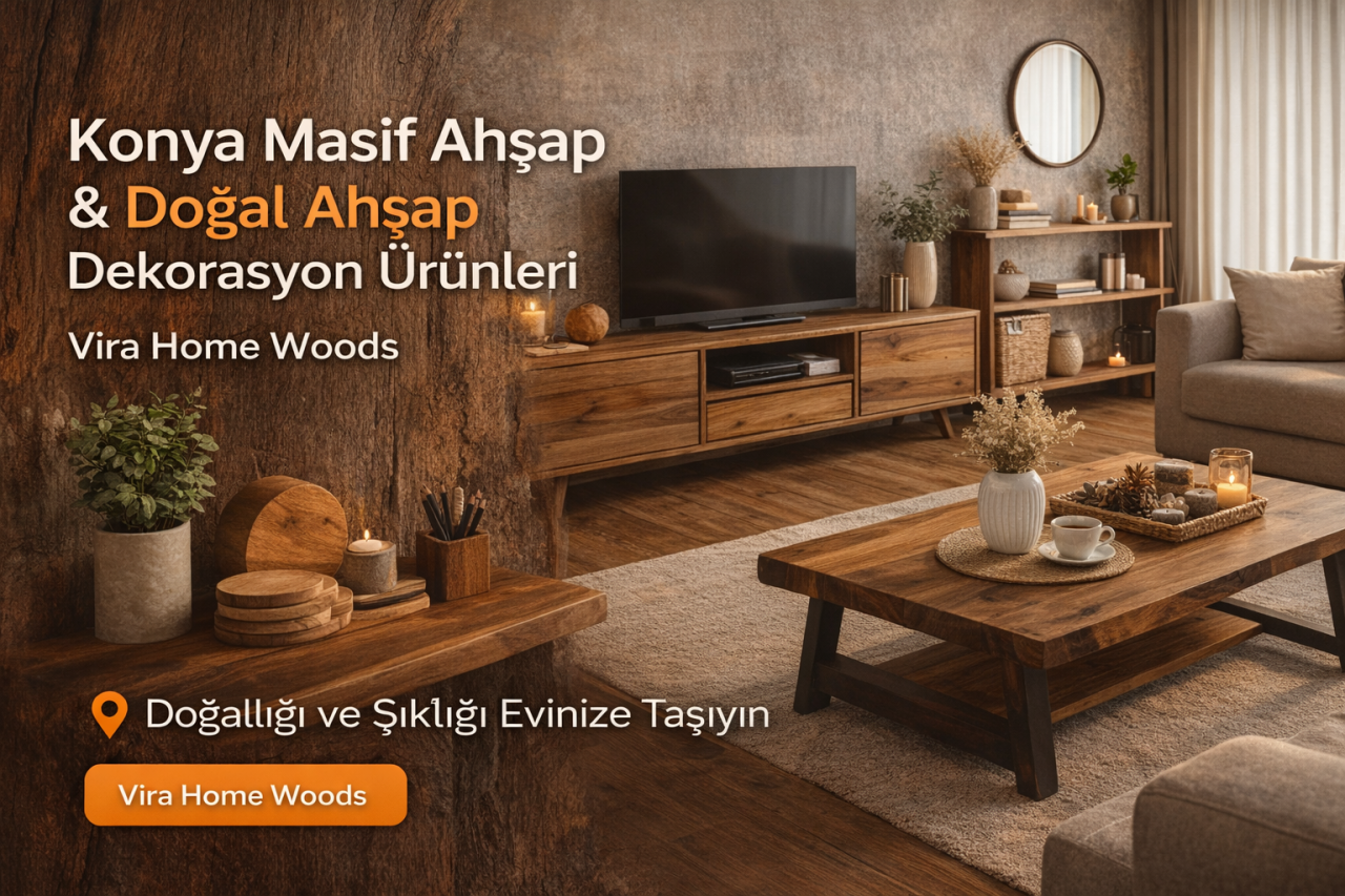 Konya Masif Ahşap & Doğal Ahşap Dekorasyon Ürünleri | Vira Home Woods