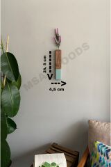 2'li AHŞAP ÇİÇEKLİK MUTFAK BANYO KIŞ BAHÇESİ BOHEM RUSTİK BALKON YAPAY ÇİÇEK EV HEDİYESİ ÇEYİZ