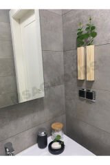 2'Lİ AHŞAP ÇİÇEKLİK BANYO MUTFAK KIŞ BAHÇESİ RUSTİK BOHEM BALKON YAPAY ÇİÇEK EV HEDİYESİ ÇEYİZ