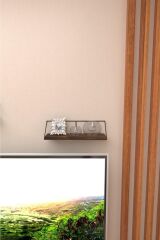 Ikili Duvar Tipi Ahşap Raf Düzenleyici Organizer Ev Hediyesi Ofis Balkon Mutfak Banyo