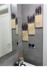 3'LÜ AHŞAP ÇİÇEKLİK YAPAY ÇİÇEK MUTFAK BANYO KIŞ BAHÇESİ BALKON EV HEDİYESİ ÇEYİZ BOHEM RUSTİK