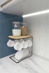 Fincan Askılığı Kahve Köşesi Türk Kahvesi Bardak Askısı Tezgah Üstü Mutfak Ev Hediyesi