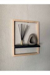 AHŞAP DUVAR RAFI OTURMA ODASI BALKON MUTFAK KIŞ BAHÇESİ