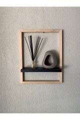 AHŞAP DUVAR RAFI OTURMA ODASI BALKON MUTFAK KIŞ BAHÇESİ