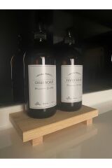 AHŞAP SIVI SABUNLUK YAĞDANLIK YÜKSELTİCİ LAVABO MUTFAK BANYO DÜZENLEYİCİ TEZGAH ÜSTÜ