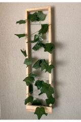 Tekli Ahşap Peri Ledli Sarmaşıklı Duvar Çıtası Kış Bahçesi Balkon Dekor Bohem Retro Çeyiz