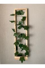 Tekli Ahşap Peri Ledli Sarmaşıklı Duvar Çıtası Kış Bahçesi Balkon Dekor Bohem Retro Çeyiz