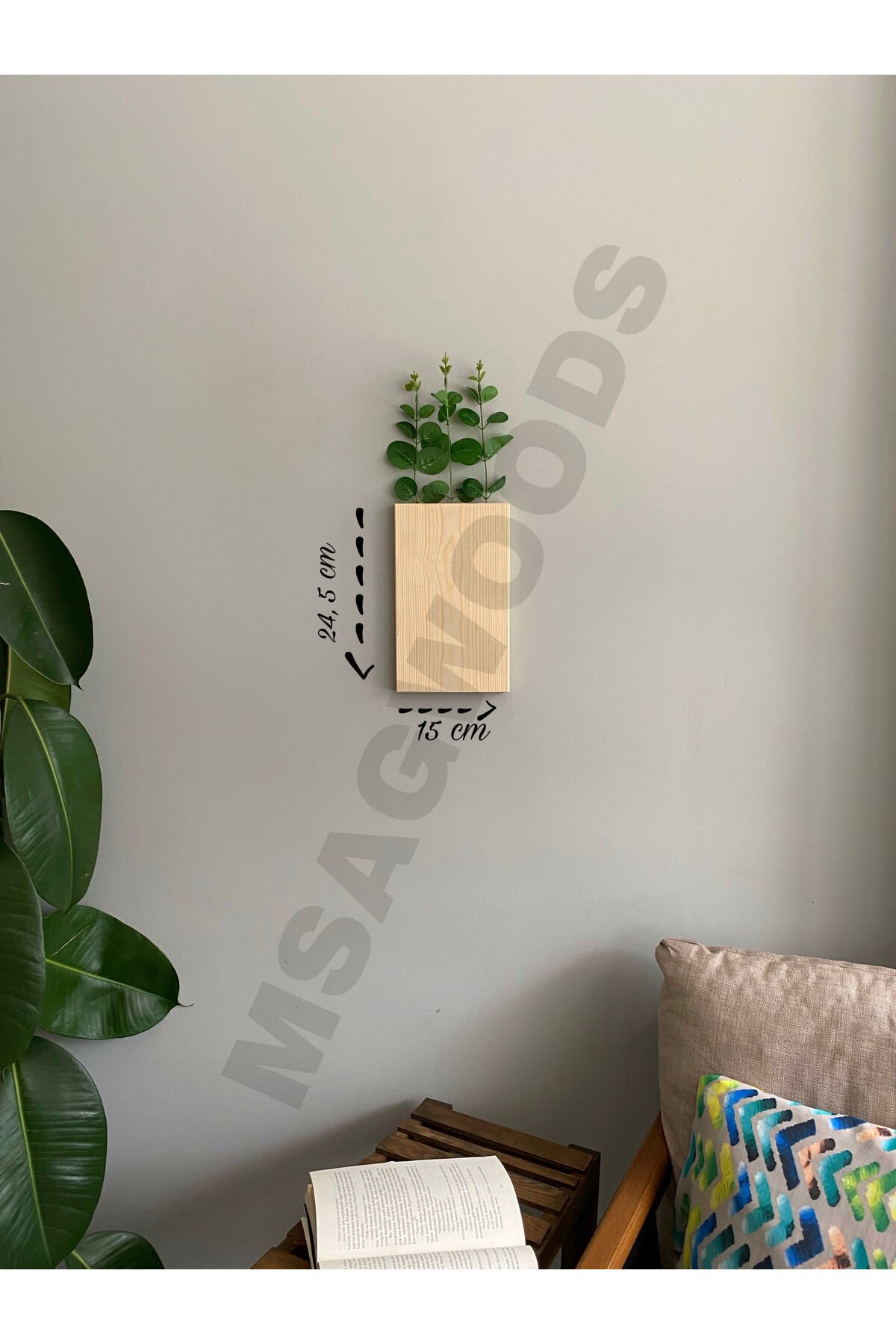 AHŞAP ÇİÇEKLİK YAPAY ÇİÇEK MUTFAK BANYO KIŞ BAHÇESİ BALKON EV HEDİYESİ ÇEYİZ BOHEM RUSTİK TASARIM