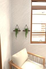 AHŞAP METAL 2'Lİ RAF DUVAR DEKOR MUTFAK BAHARATLIK ORGANZER BANYO LAVABO