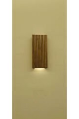 Ahşap Dekoratif Peri Ledli Aplik Duvar Balkon Antre Aksesuarı Otel Cafe Villa Bohem Rustik Dekor