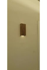 Ahşap Dekoratif Peri Ledli Aplik Duvar Balkon Antre Aksesuarı Otel Cafe Villa Bohem Rustik Dekor