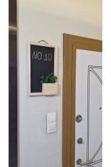 Ahşap Kapı Önü Numaralığı Yazı Tahtalı Çiçeklik Duvar Süsü Doğal Otantik Ev Hediyesi Kapı İsimliği