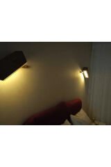 2 Li Dekoratif Peri Ledli Ahşap Aplik Dekoratif Aydınlatma Duvar Dekoru Yatak Odası Aplik