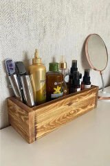 Lüx Ahşap Sandık Çok Amaçlı Organizer Mutfak Banyo Organizatör Sunum Standı