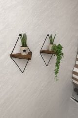 2 Li Lüks Doğal Masif Ahşap Dekoratif Üçgen Raf Balkon Tanzim Çiçeklik Saksılık