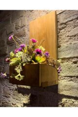 No:2 Kapı Önü Ahşap Kapı Numaralığı-çiçeklik-duvar Süsü-doğal-otantik-ev Hediyesi-kapı Isimliği