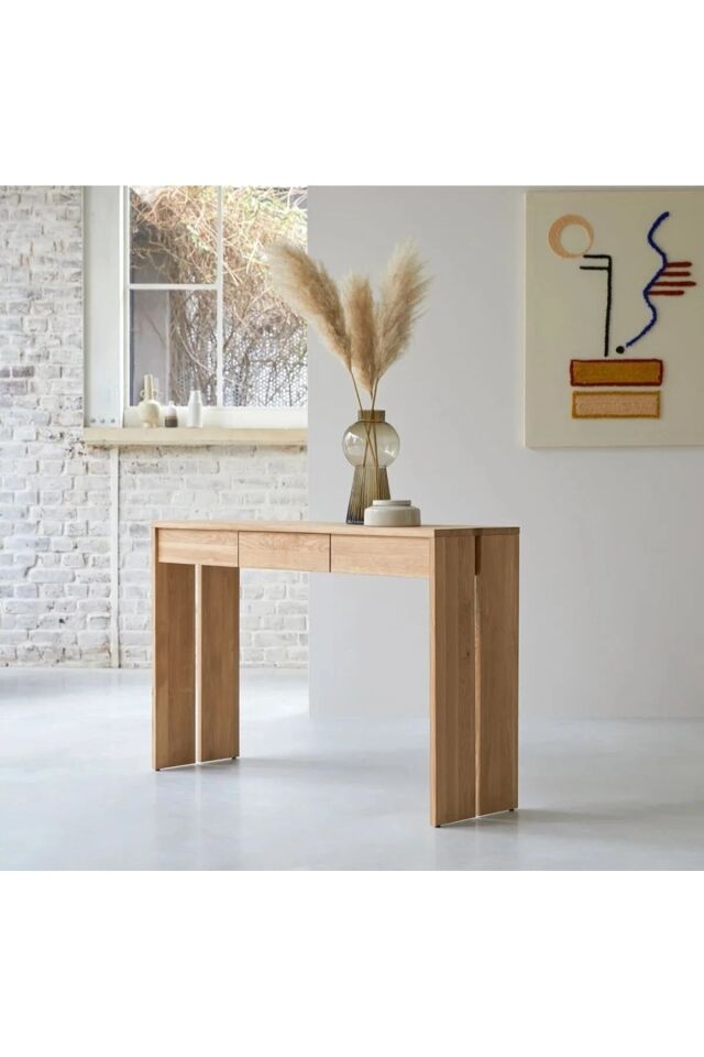  Masif Ahşap Çekmeceli Vintage Dresuar