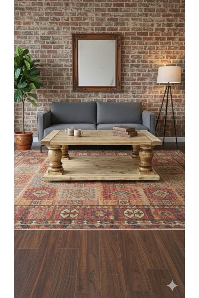 Savoca Eskitme Orta Sehpa, Natural Wood