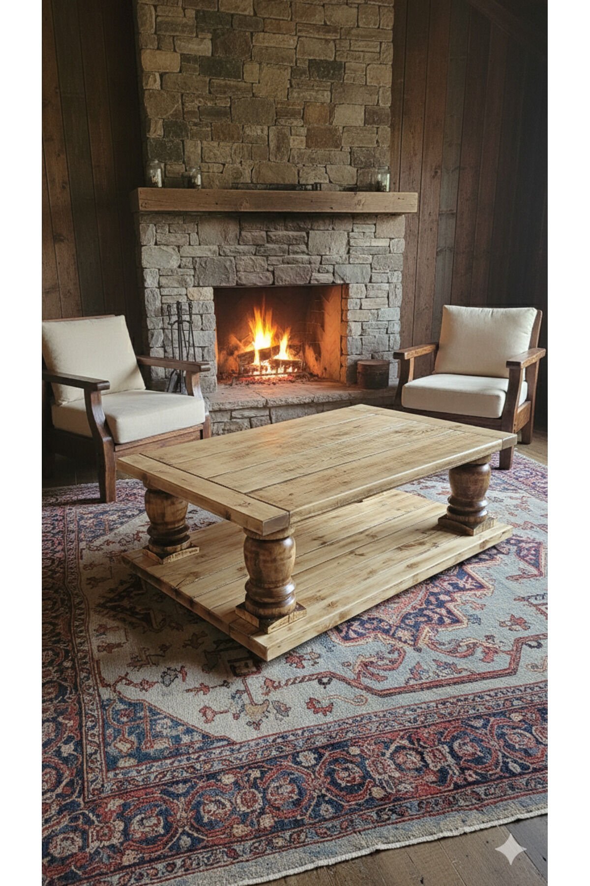 Savoca Eskitme Orta Sehpa, Natural Wood