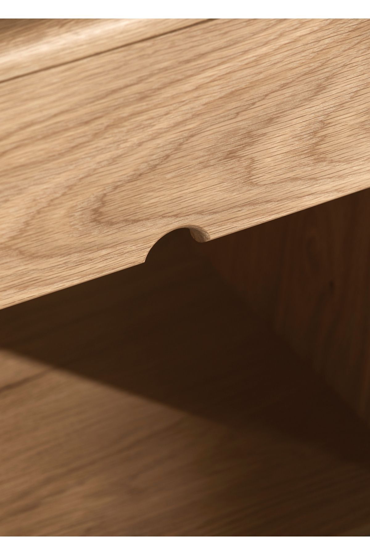  Özel Tasarım Masif Çam Tek Çekmeceli Komodin Ceviz Renk