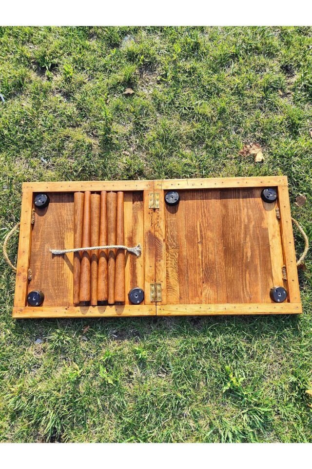  Ahşap Piknik Kamp Masası Açılabilir Portatif Taşınabilir Masa Yer Kaplamayan Sehpa 50x100cm