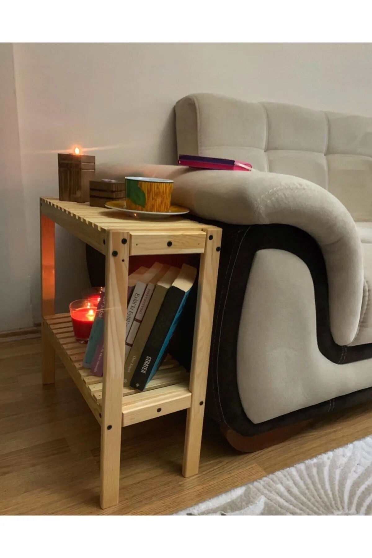  Ham Ahşap Sarı - Tek Ebat - 52 x 49