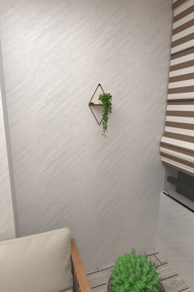  Tekli Lüks Dekoratif Duvar Rafı Doğal Masif Ahşap Balkon Rafı Tanzim Çiçeklik Saksılık