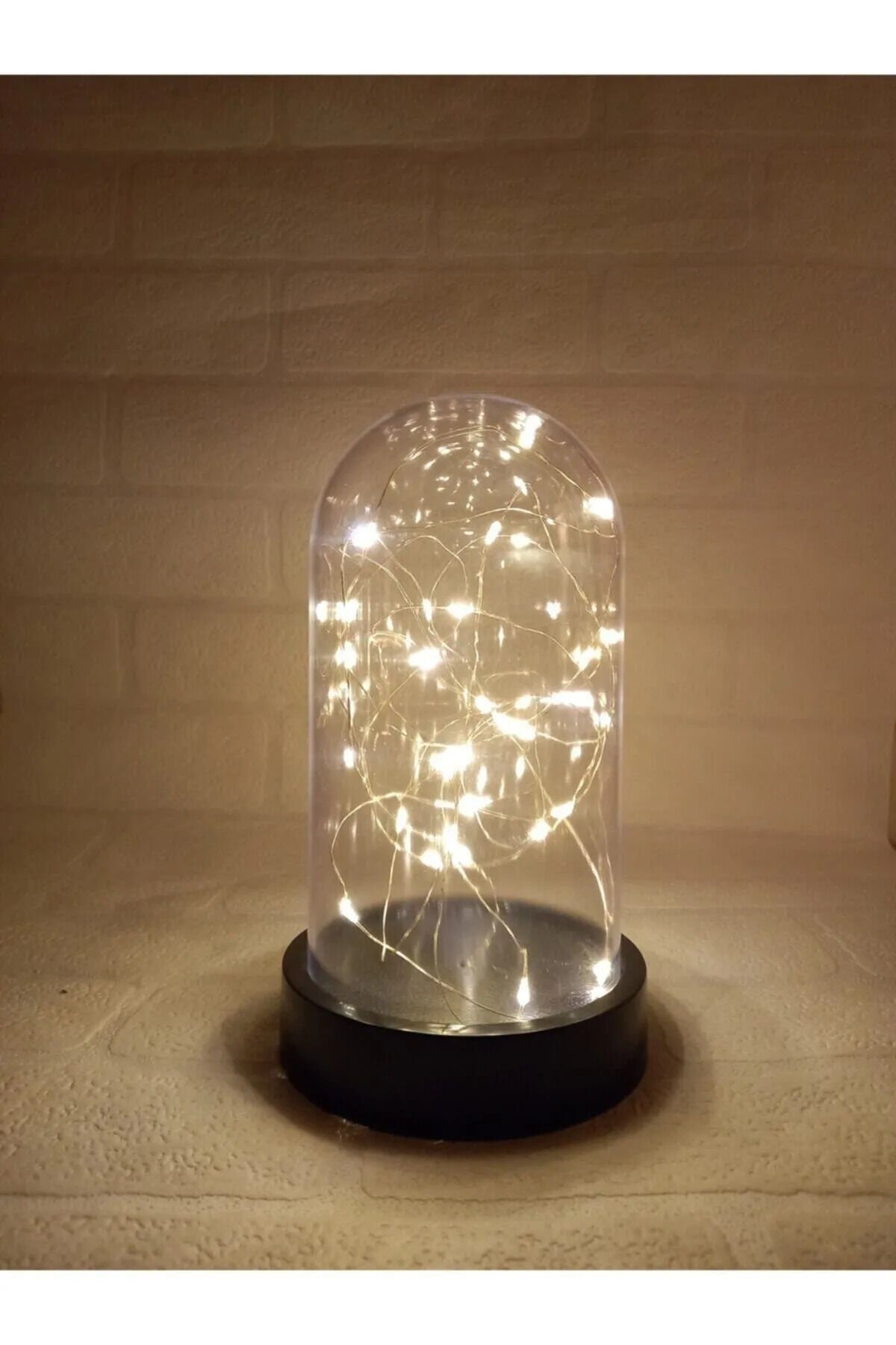  Peri Ledli Ters Mika Fanus , Teraryum Gece Lambası Hediyelik ( Piller Dahil )