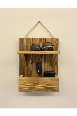 Doğal Ahşap Anahtarlık Cüzdanlık Çok Amaçlı Askılık