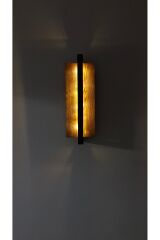 Ahşap Dekoratif Peri Ledli Aplik Duvar Balkon Antre Aksesuarı Otel Cafe Villa Bohem Rustik 40cm