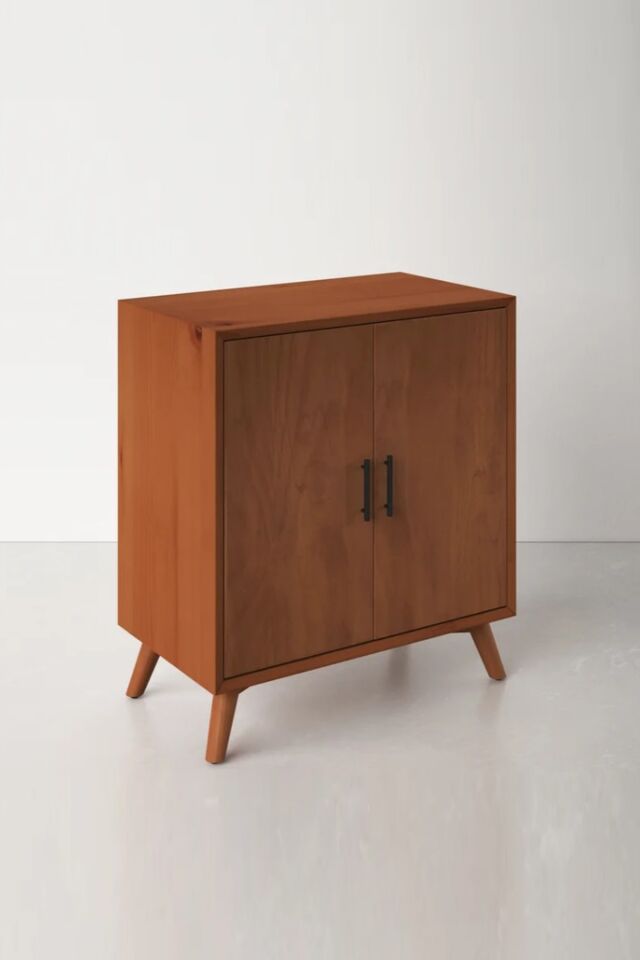  Geniş Saklama Alanlı Ahşap Bar Dolabı-şaraplık-bardaklık-100cm