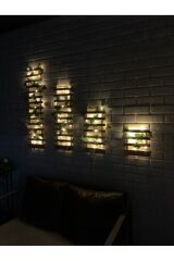 Pilli Ledli Çamağacı Ahşap Saksı Sarmaşıklı Standı Çiçeklik Kış Bahçesi Balkon Dekor Yapay Çiçek