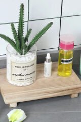 Ahşap Yükseltici Tepsi Sabunluk Mutfak Lavabo Için Stand Sabun Tepsisi