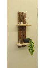 Lüks Dekoratif Ahşap Semplice Duvar Rafı