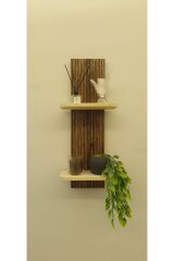 Lüks Dekoratif Ahşap Semplice Duvar Rafı