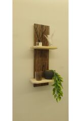 Lüks Dekoratif Ahşap Semplice Duvar Rafı