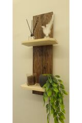 Lüks Dekoratif Ahşap Semplice Duvar Rafı