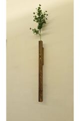 Dekoratif Ahşap Çiçeklik Duvar Dekoru Rustik Çiçeklik Yapay Çiçek Ev Antre Balkon Saksılık 50cm