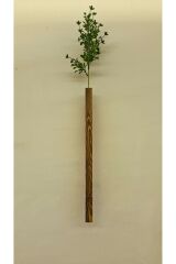 Dekoratif Ahşap Çiçeklik Duvar Dekoru Rustik Çiçeklik Yapay Çiçek Ev Antre Balkon Saksılık 50cm