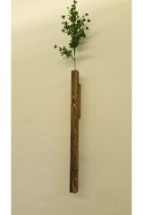 Dekoratif Ahşap Çiçeklik Duvar Dekoru Rustik Çiçeklik Yapay Çiçek Ev Antre Balkon Saksılık 50cm