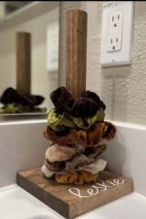 Ahşap Rustik Lastik Toka Tutacağı