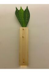 Tekli Lüx Ahşap Çiçeklik Bohem Peri Ledli Çiçekler Dahil Dekoratif Aydınlatma Ev Hediyesi 40cm