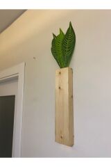 Tekli Lüx Ahşap Çiçeklik Bohem Peri Ledli Çiçekler Dahil Dekoratif Aydınlatma Ev Hediyesi 40cm