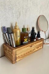 Lüx Ahşap Sandık Çok Amaçlı Organizer Mutfak Banyo Organizatör Sunum Standı