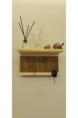 Lüks Modern Dekoratif Ahşap Raflı Anahtarlık Dekoratif Raf Ev Antre Hol Askılık