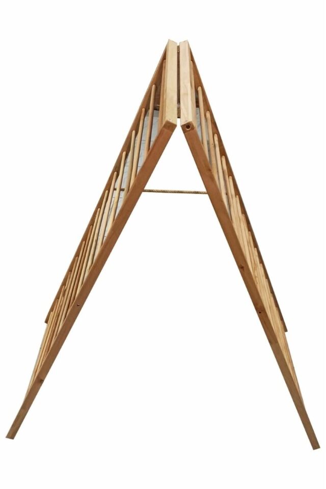  Şık Ahşap Çamaşırlık Kurutmalık, Kayın Renk, Dayanıklı ve Estetik Tasarım