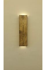 Ahşap Dekoratif Pilhariç Ledli Aplik Balkon Antre Aksesuarı Otel Cafe Villa Bohem Rustik Dekor 35cm