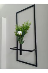 Dekoratif Metal Saksıda Beyaz Gül Demeti Metal Çiçeklik Sevgililer Günü Anneler Günü Hediyesi