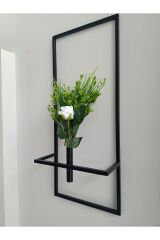 Dekoratif Metal Saksıda Beyaz Gül Demeti Metal Çiçeklik Sevgililer Günü Anneler Günü Hediyesi