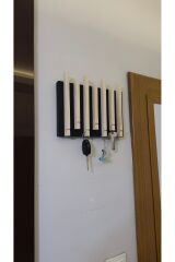 Dekoratif Ahşap Anahtarlık Duvar Askılığı Antre Hol Askısı Anahtar Askısı